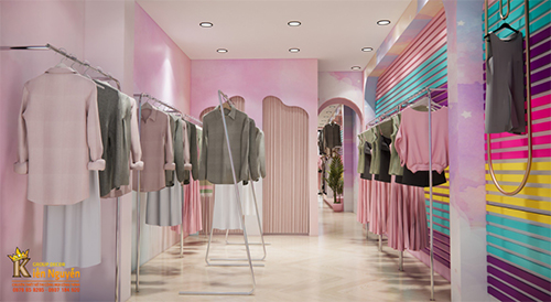 shop thời trang nữ tông màu hồng đẹp